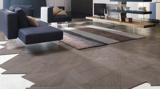 Solid parquet flooring / in wood / oiled